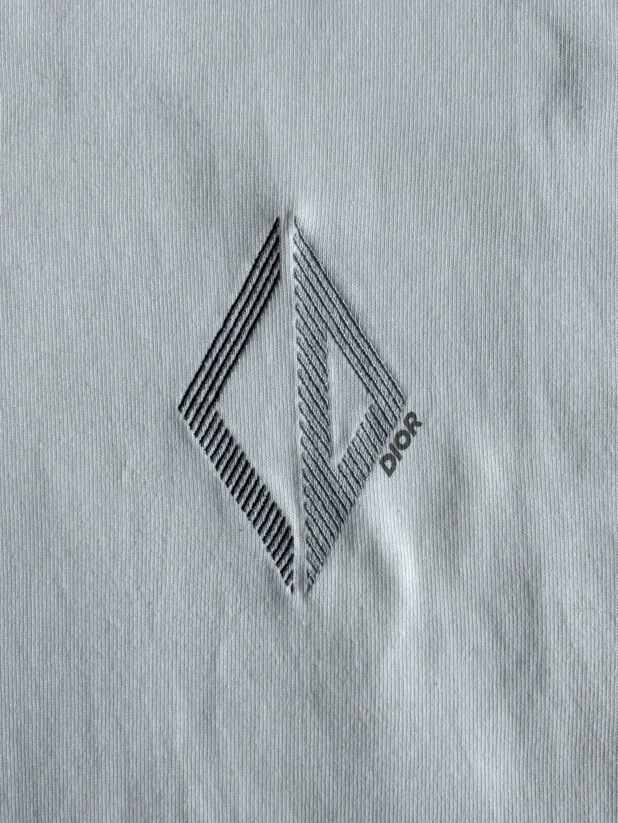 Dior Embroidered Chest Logo Tee