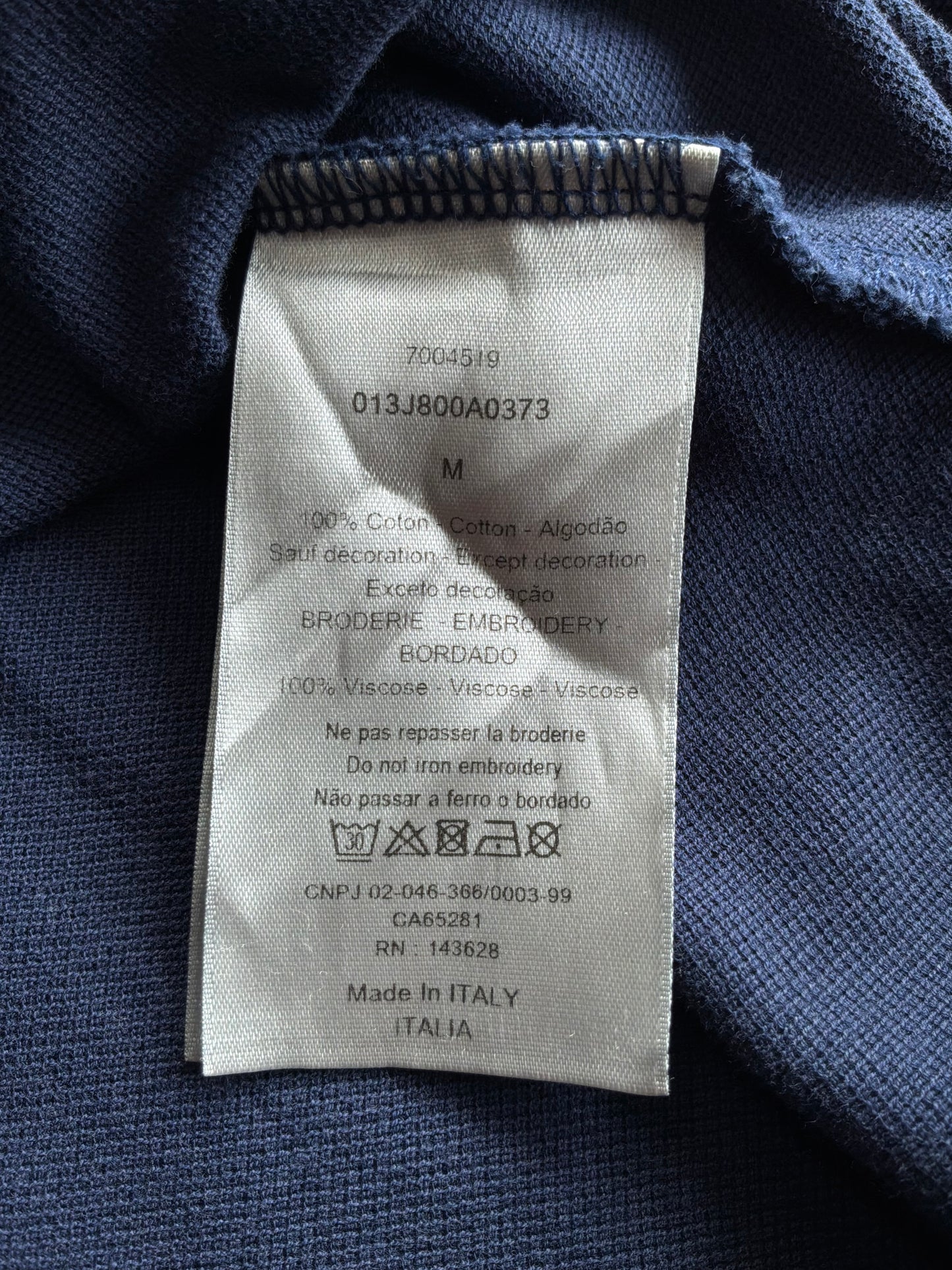 Dior Icon Logo Navy Polo Shirt