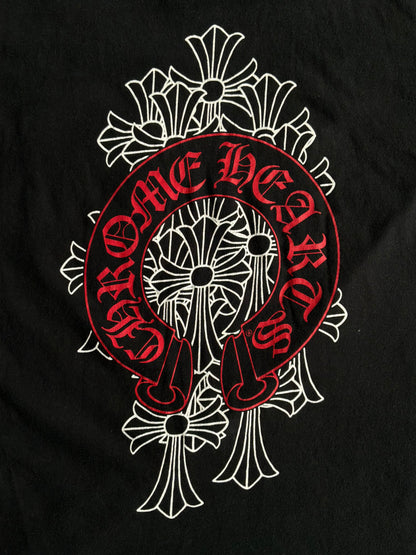 Chrome Hearts Red Horseshoe Cemetery Tee