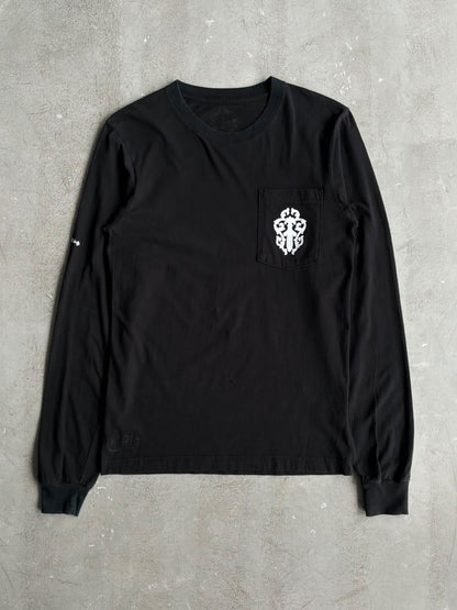 Chrome Hearts Half Script Dagger Black Longsleeves