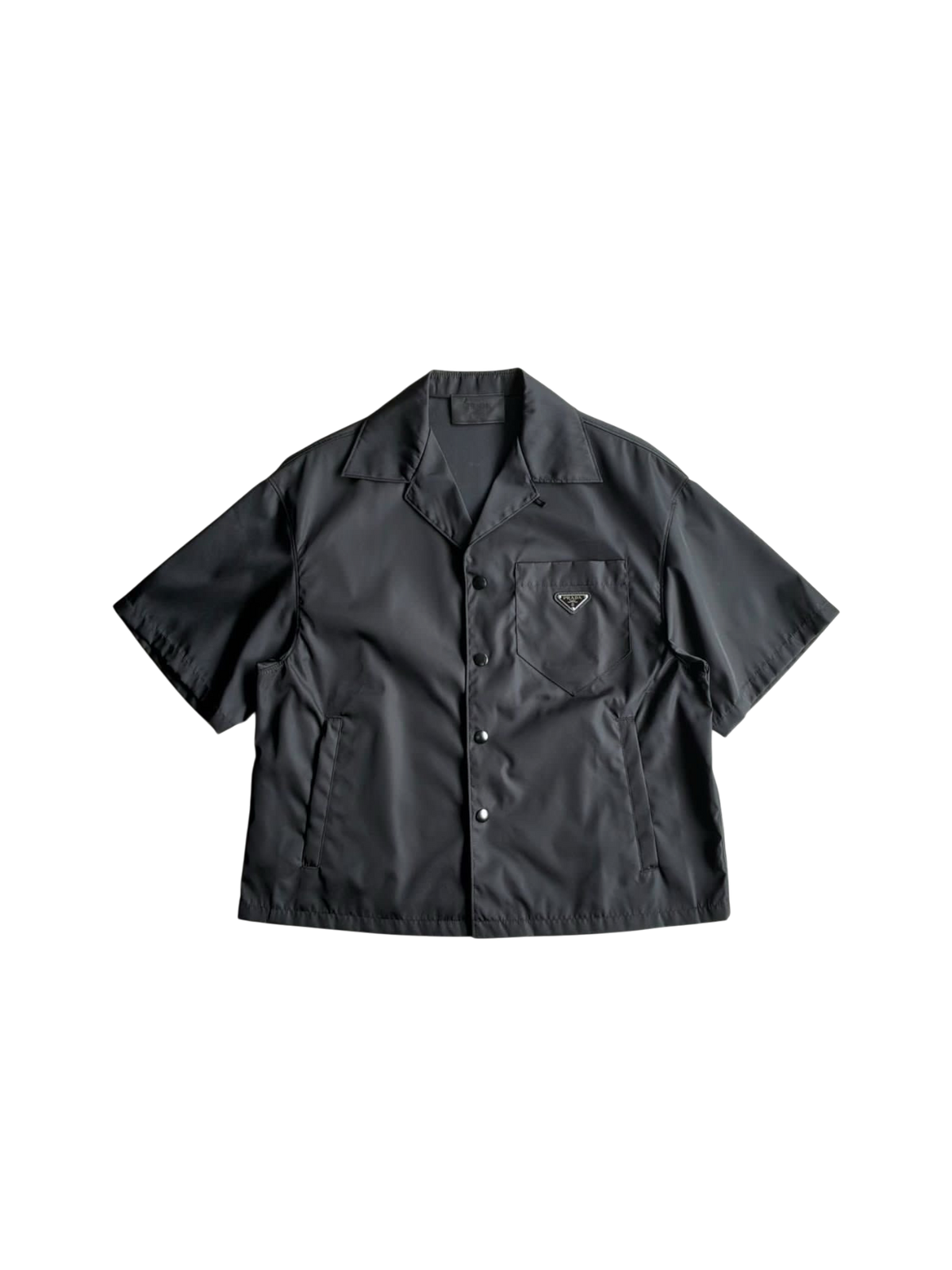 Prada Re-Nylon Chest Emblem Shirt