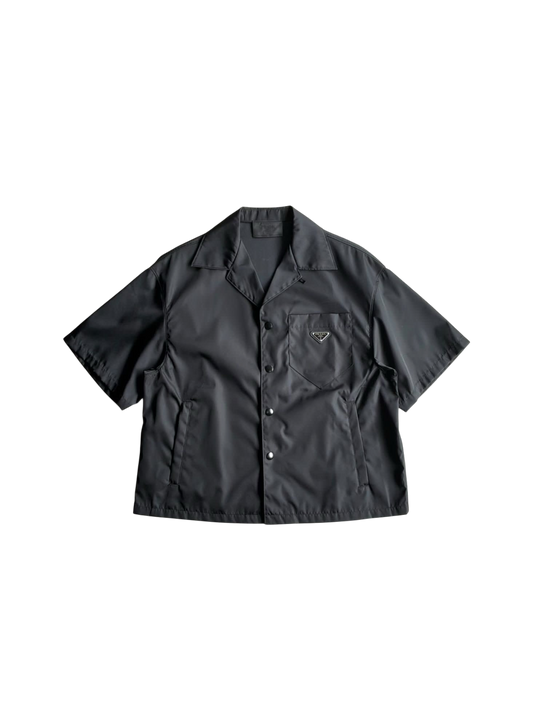 Prada Re-Nylon Chest Emblem Shirt