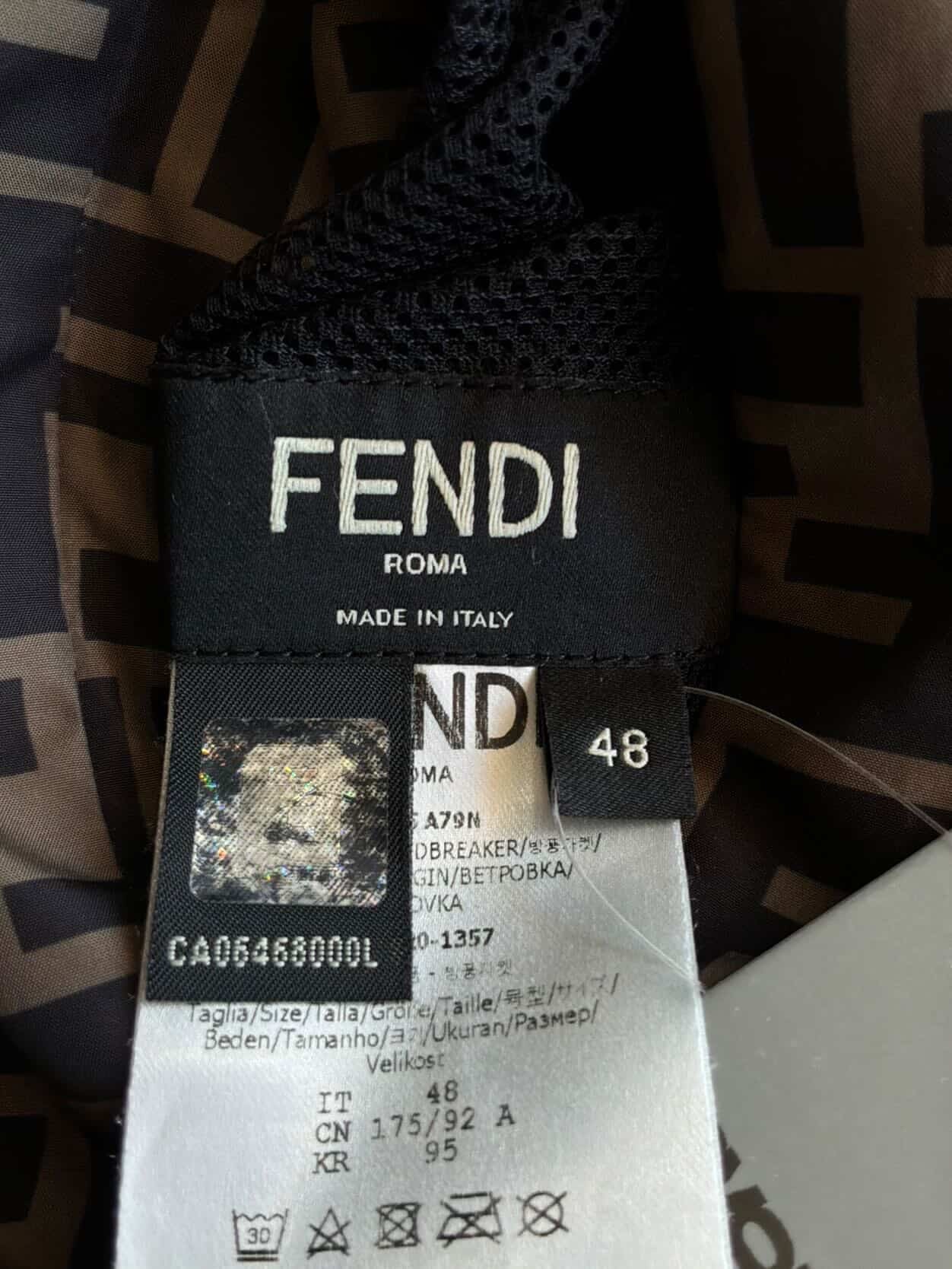 Fendi Zucca Reversible Windbreaker