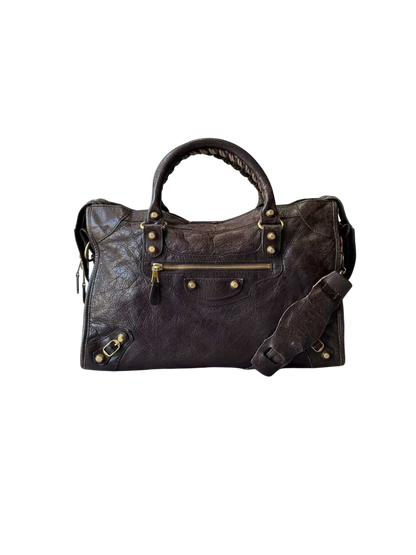 Balenciaga Classic City Giant 12 Choco Brown Lambskin Bag
