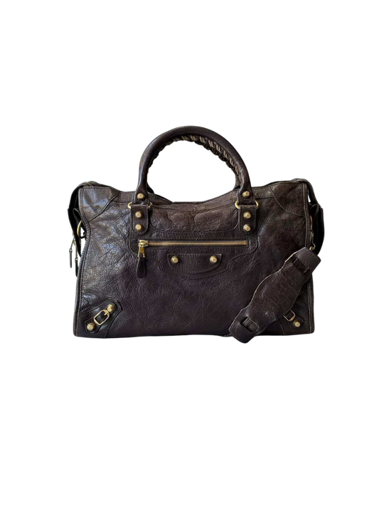 Balenciaga Classic City Giant 12 Choco Brown Lambskin Bag