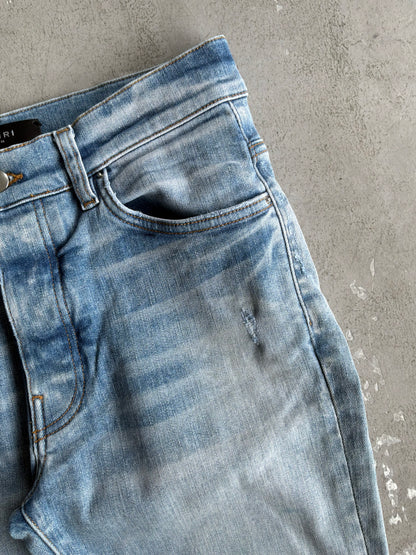 Amiri Light Washed Open Ankle Denim Pants