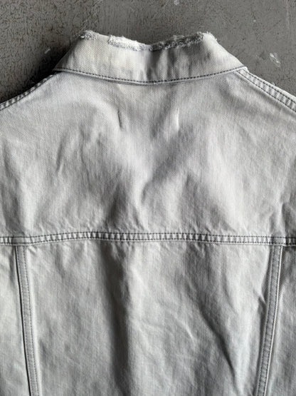 Balenciaga Embroidered Script Denim Jacket
