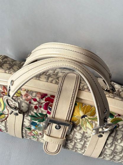 Dior Trotter Floral Patch Bowler Bag