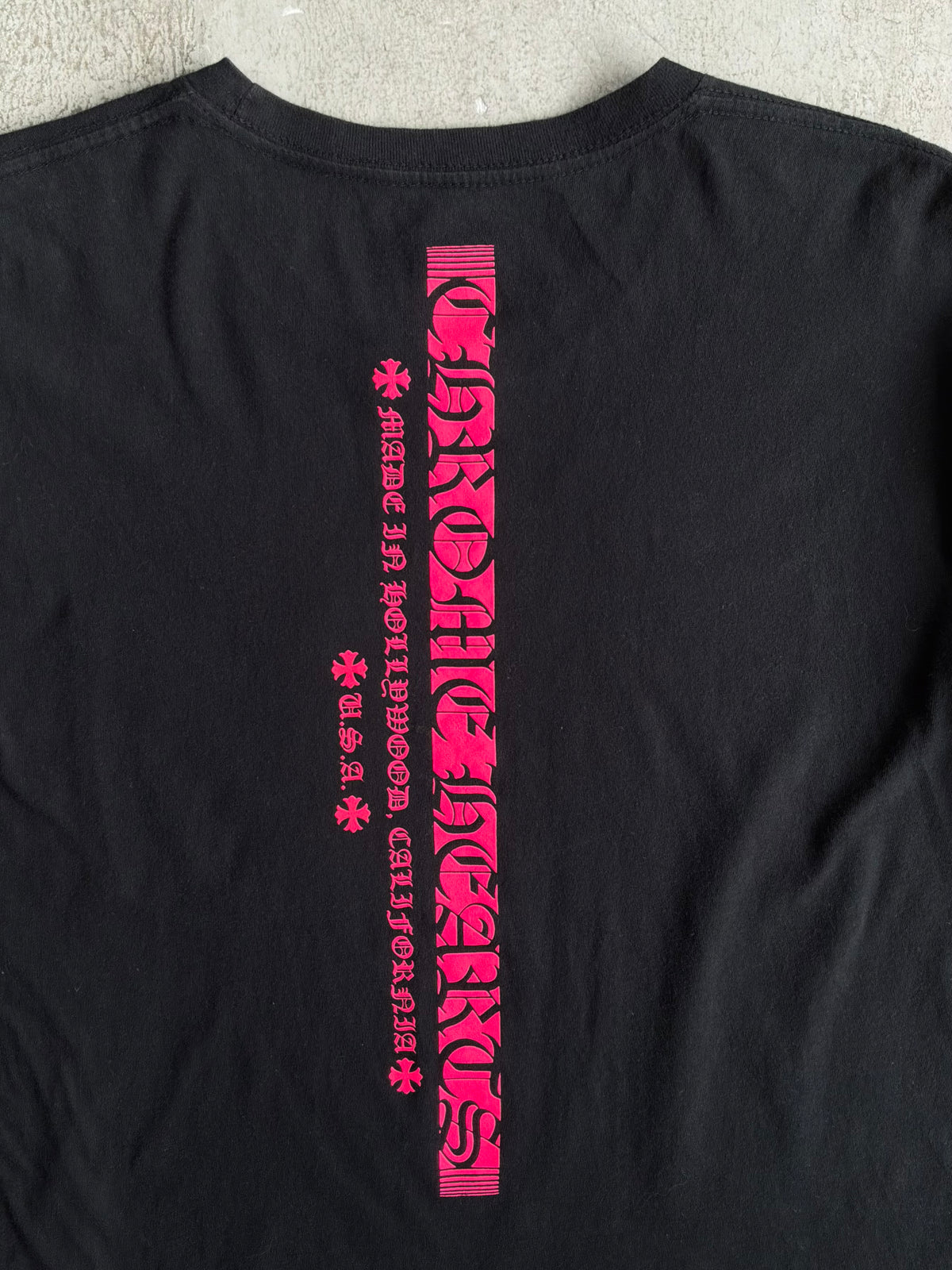 Chrome Hearts Pink Vertical Script Longsleeves