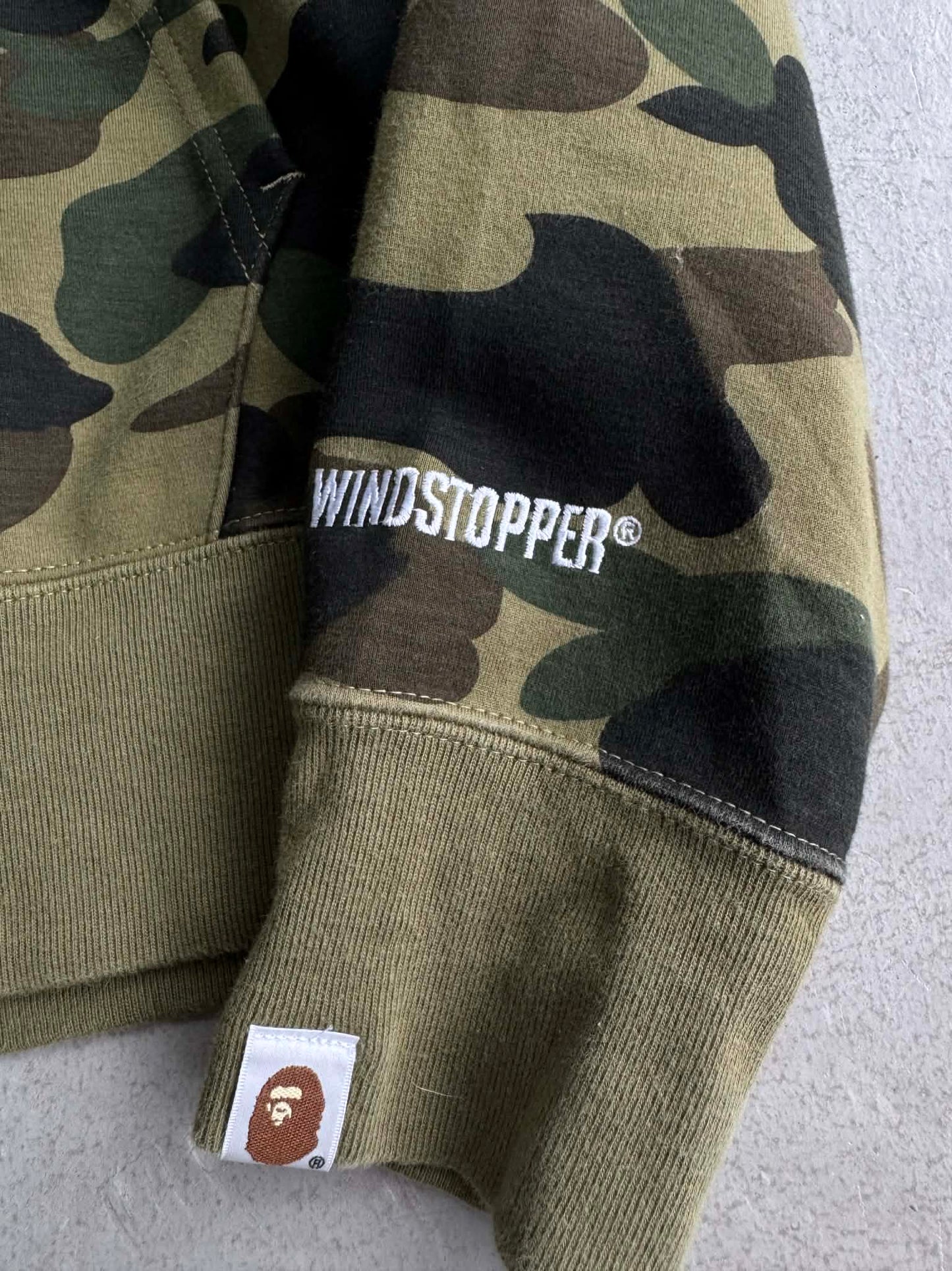 Bape Shark 1st Camo Windstopper Full zip Hoodie