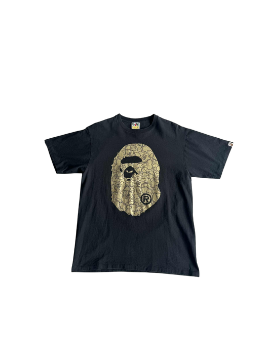 Bape Big Head Camou Black Shirt