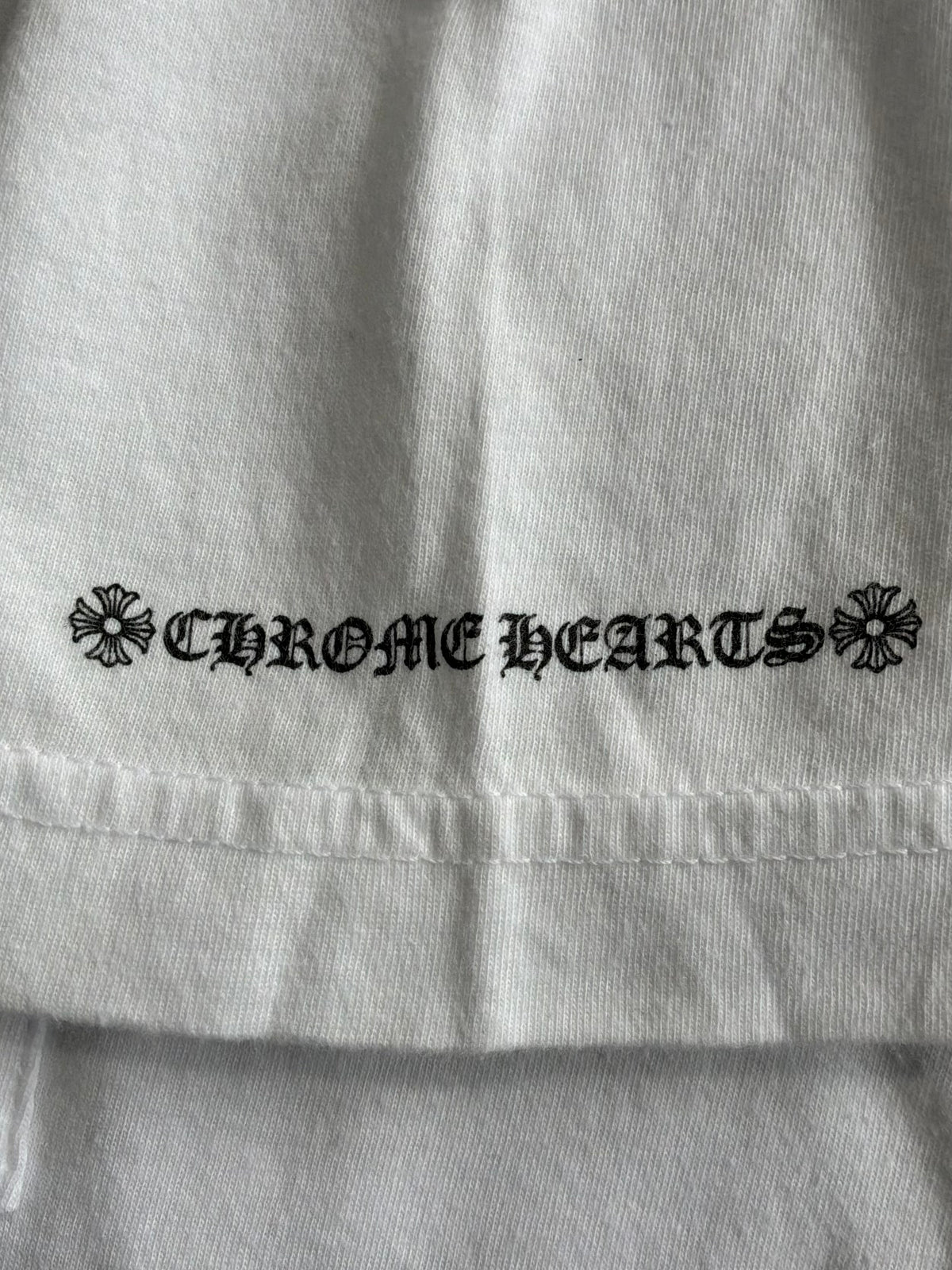 Chrome Hearts Horseshoe Logo White Tee