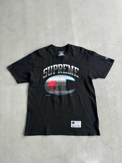 Supreme Champion Black Short Sleeve Top