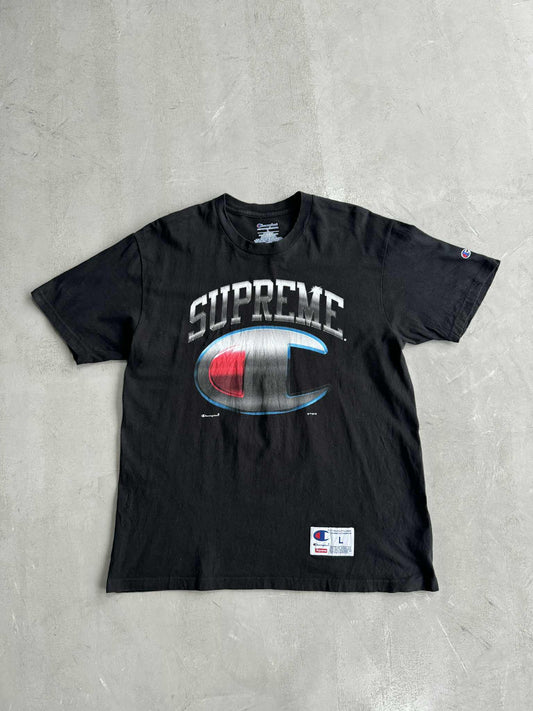 Supreme Champion Black Short Sleeve Top