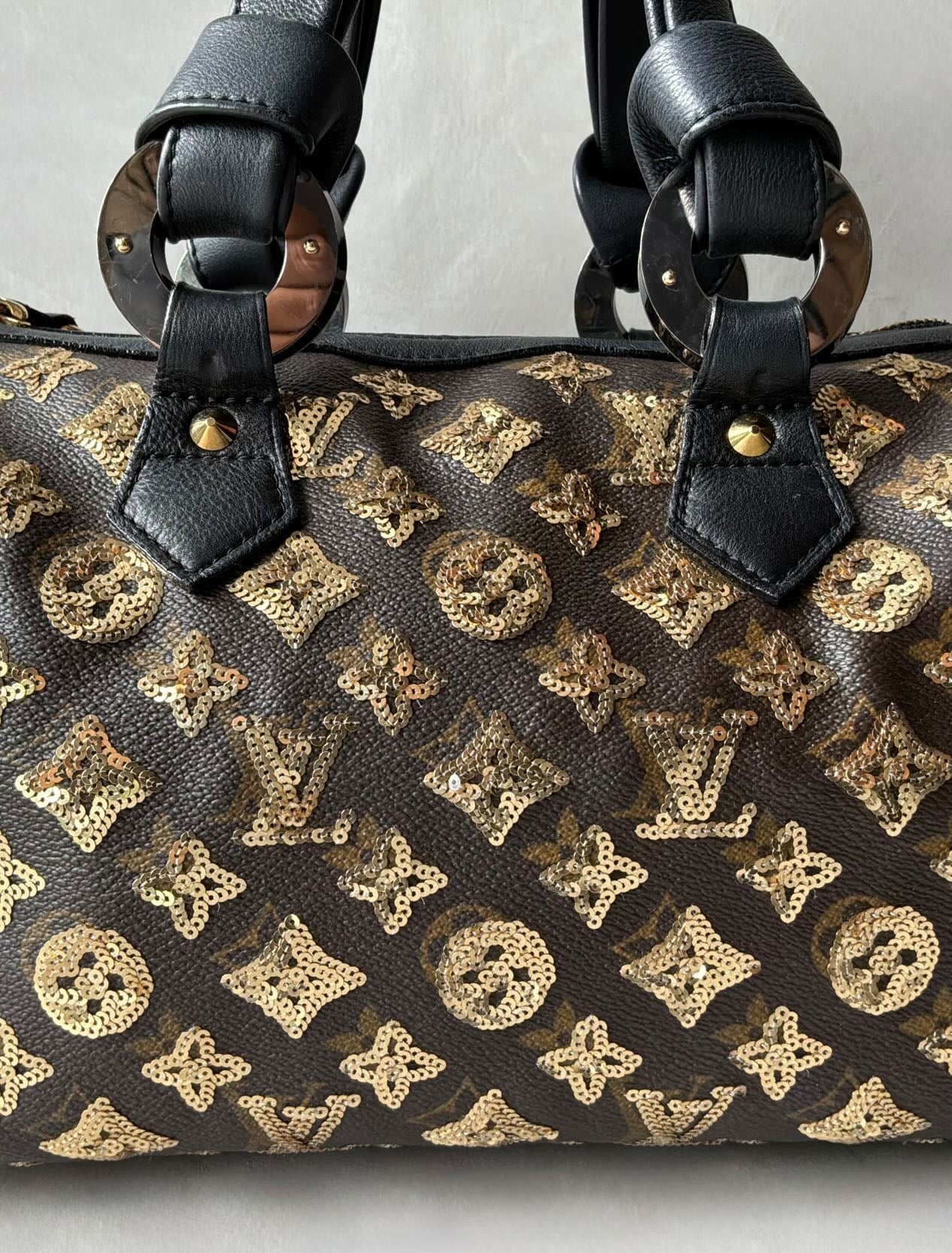Louis Vuitton Gold Sequins Speedy 28 Bag