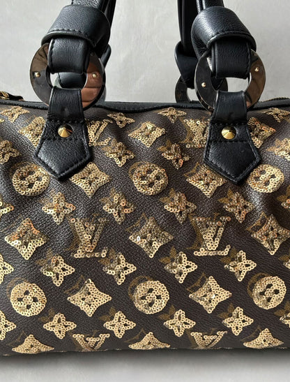 Louis Vuitton Gold Sequins Speedy 28 Bag
