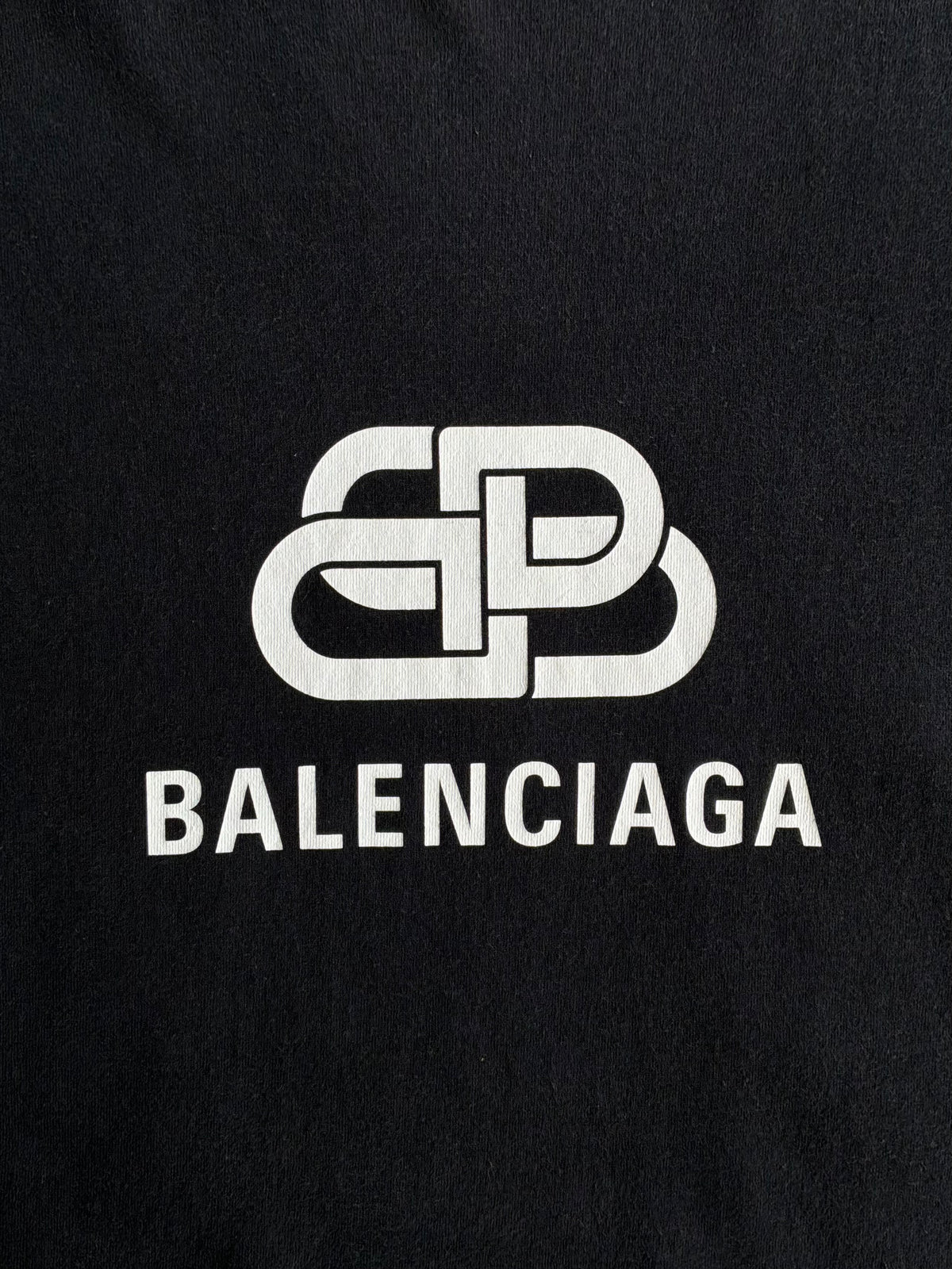 Balenciaga Interlock Logo Black tee