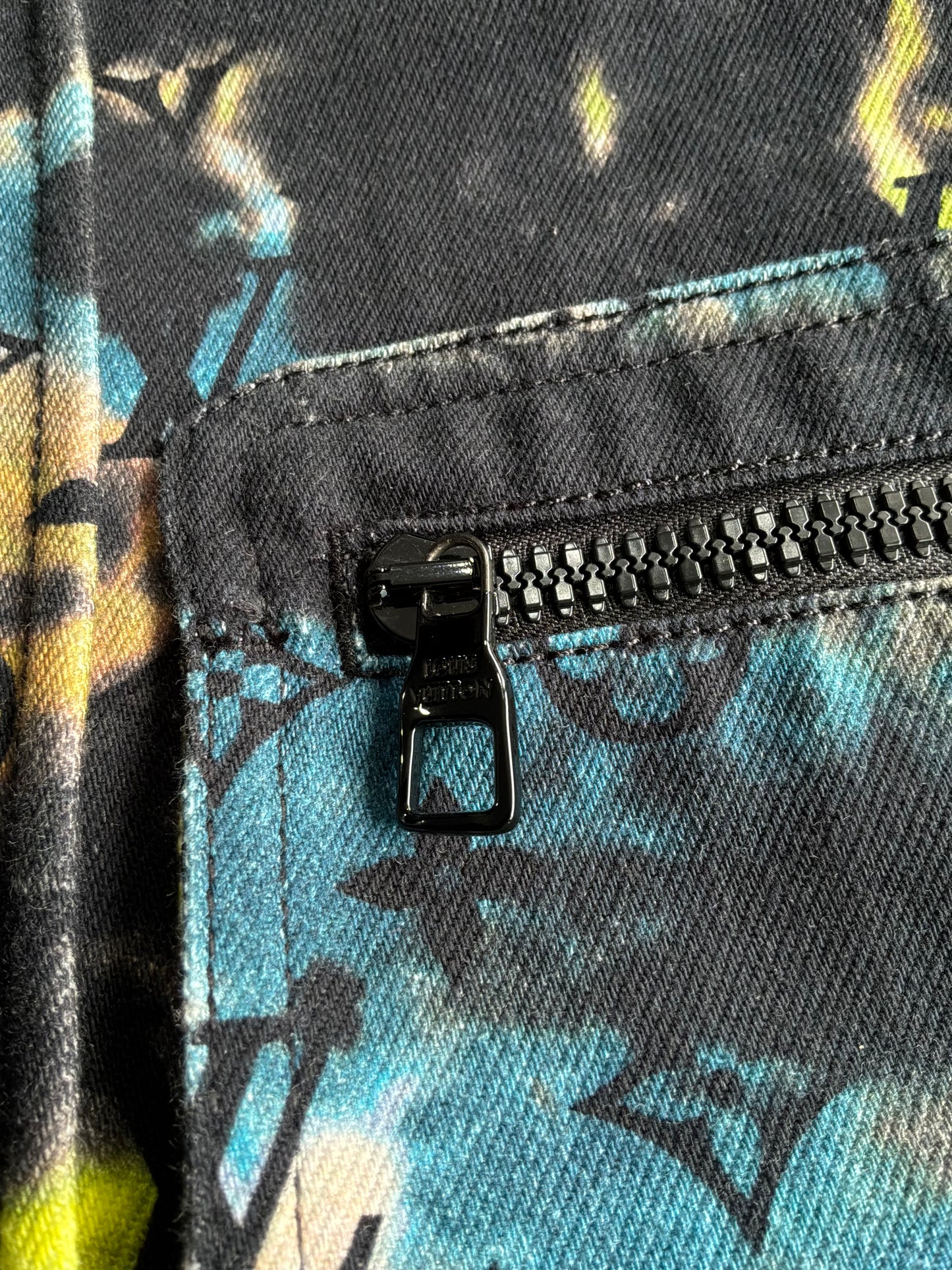 Louis Vuitton Multicolor Tie Dye Denim Shirt