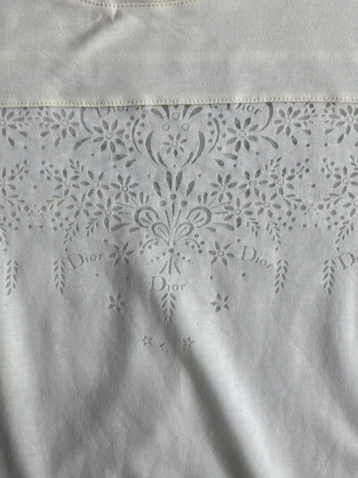 Dior John Galliano Era White Mesh Top