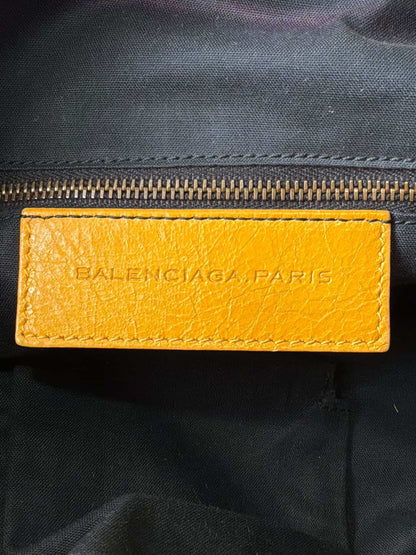 Balenciaga City Town Yellow Crossbody Lambskin Bag