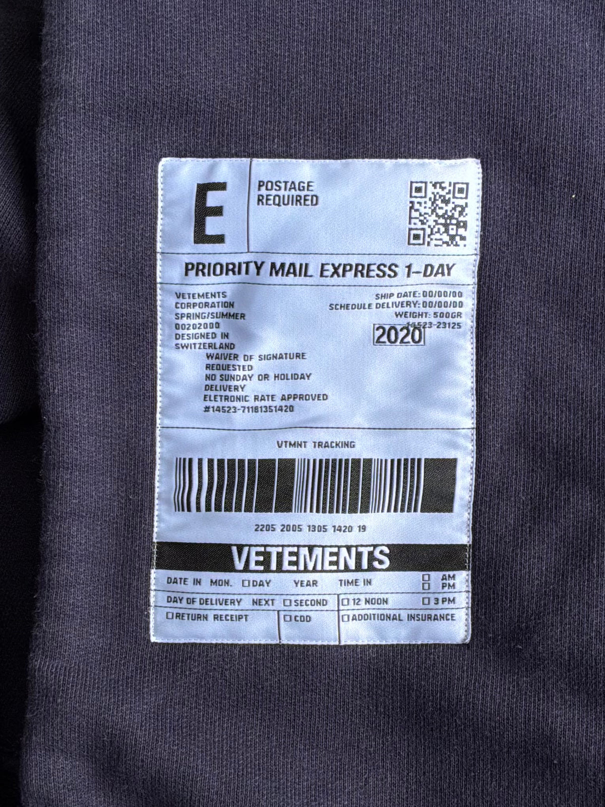 Vetements Anarchy Pullover Hoodie