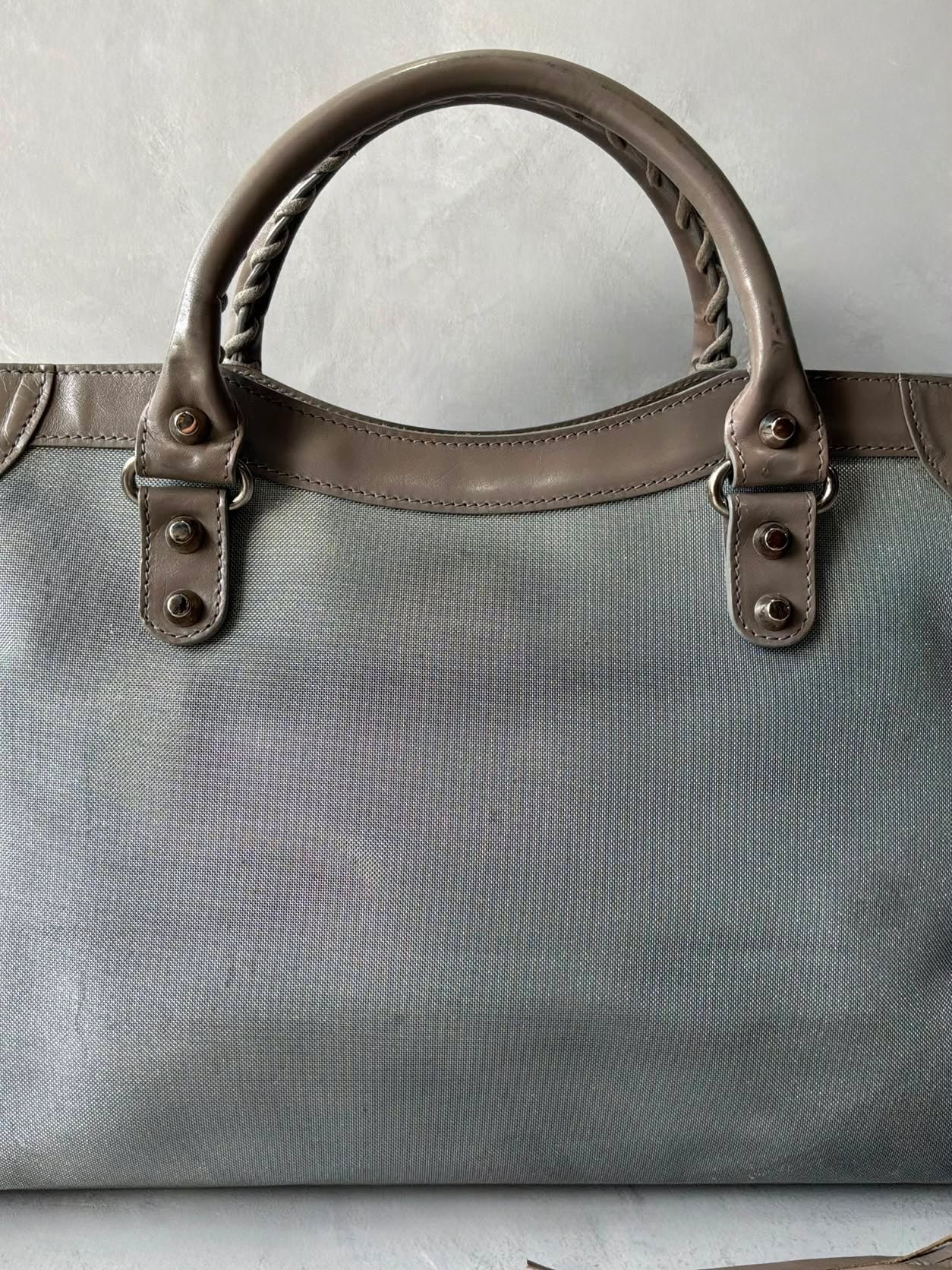 Balenciaga Classic City Mesh Leather Bag