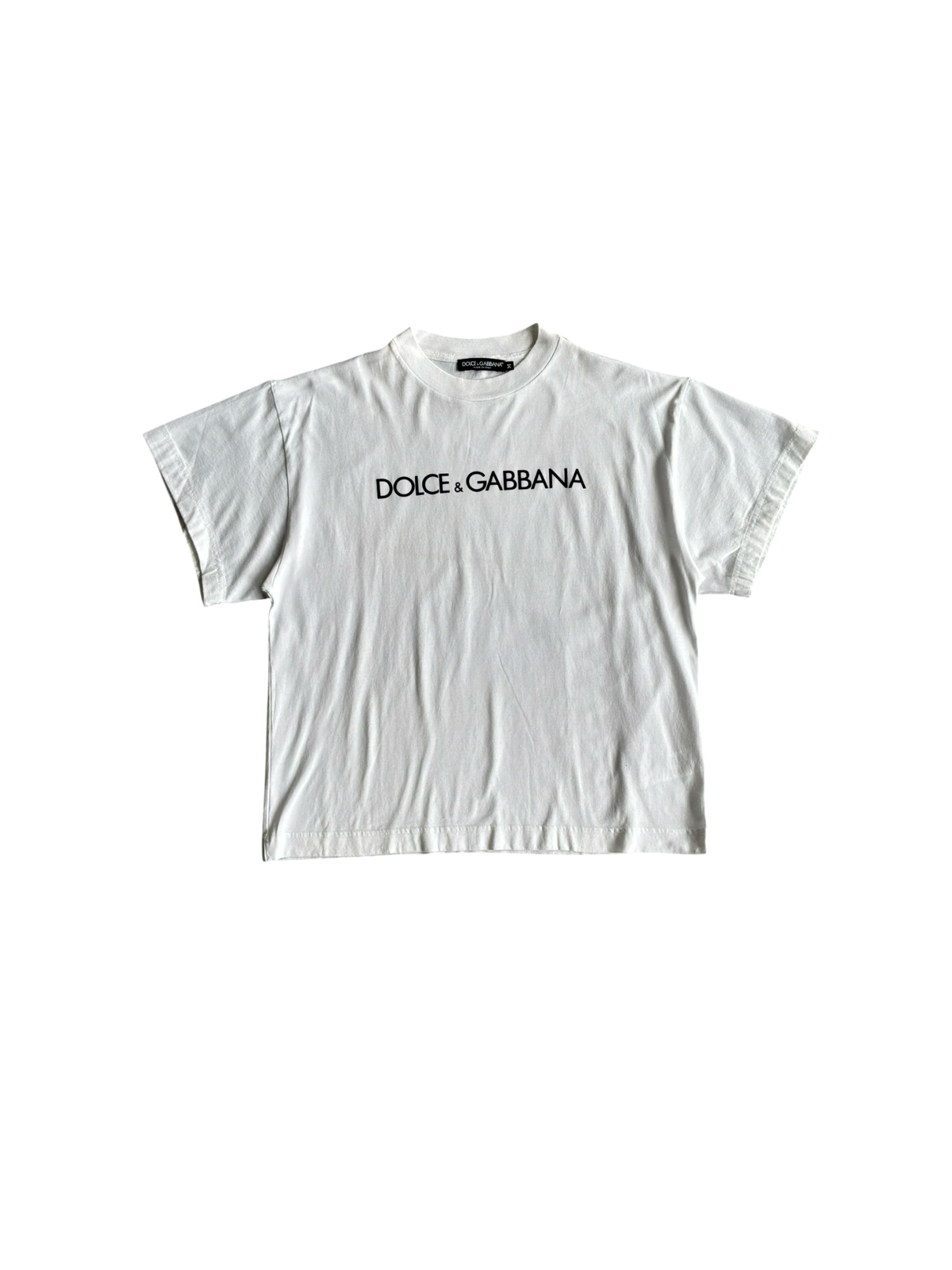 Dolce and Gabbana Spellout White Tee