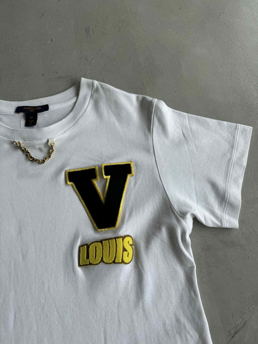 Louis Vuitton white Logo Embroidered shirt