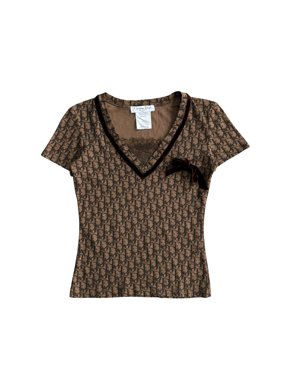 Dior Galliano Era Brown Oblique Top