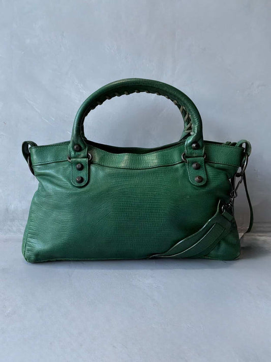 Balenciaga Le First 10th Anniversary Lizard Skin Bag