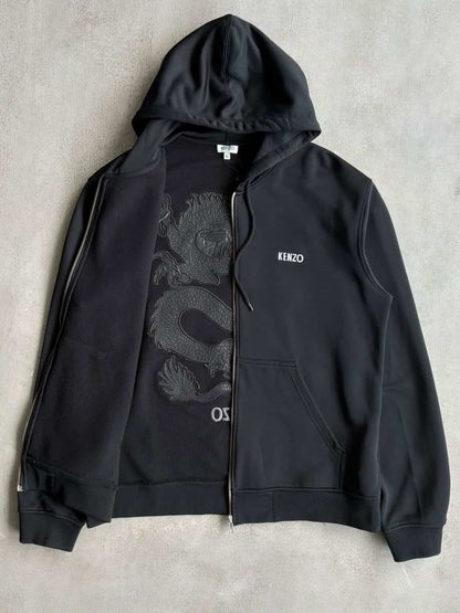 Kenzo Dragon Logo Zip Hoodie