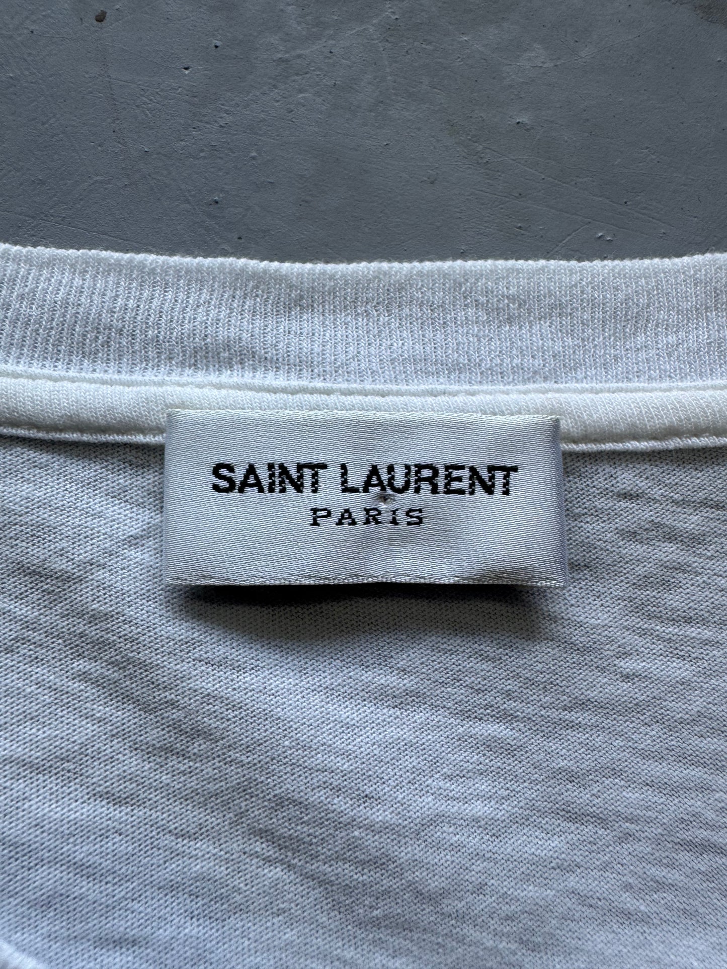 Saint Laurent Paris ‘YSL’ Flag Tee