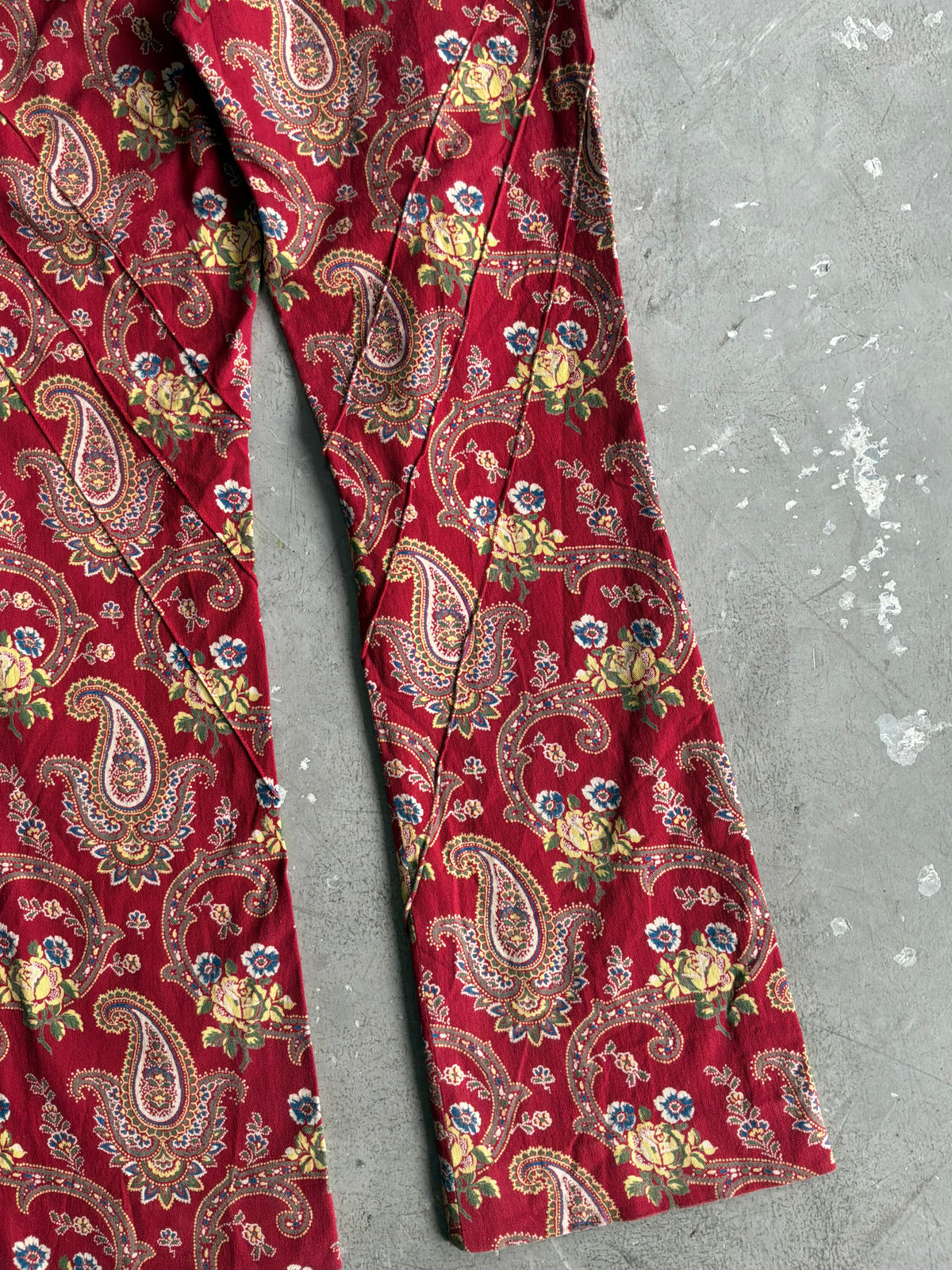 Dior Galliano Era Paisley Flared Pants