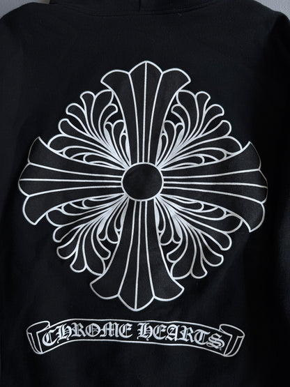 Chrome Hearts ‘Floral Plus’ Thermal Zip Hoodie
