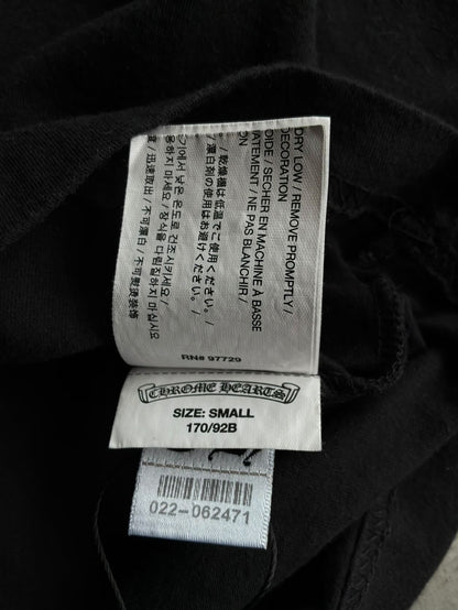 Chrome Hearts Half Script Dagger Black Longsleeves