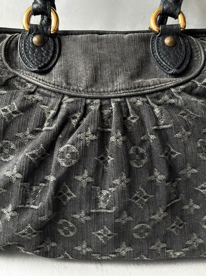 Louis Vuitton Neo Cabby MM Monogram Denim Handbag