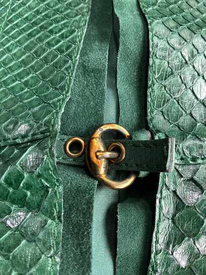2006 Gucci Runway Python Leather Jacket