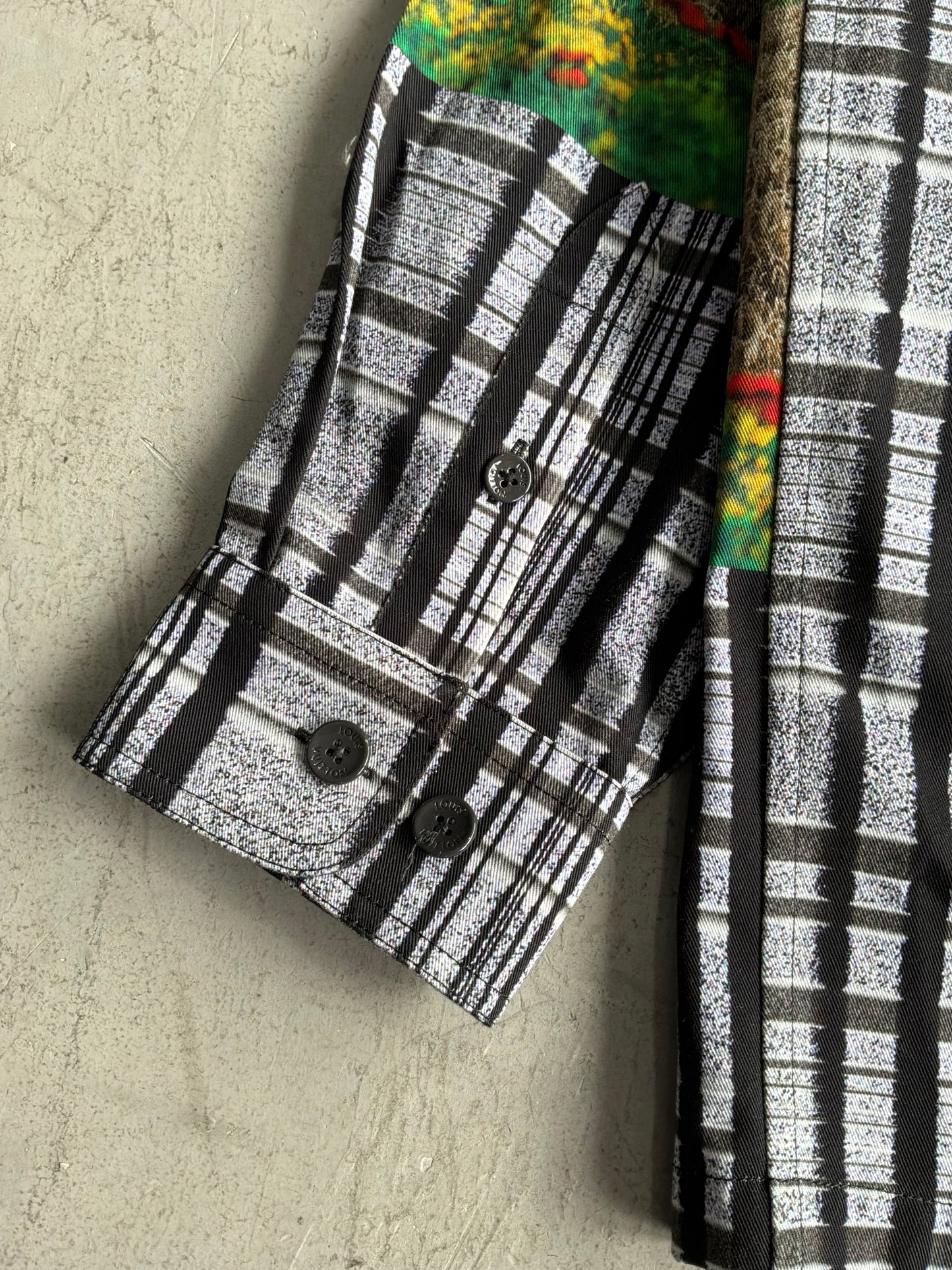 Louis Vuitton FW23 Blurry Vision Landscape Check Jacket