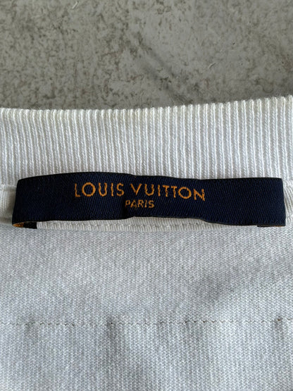 Louis Vuitton Virgil Abloh Graffiti Floral Tee