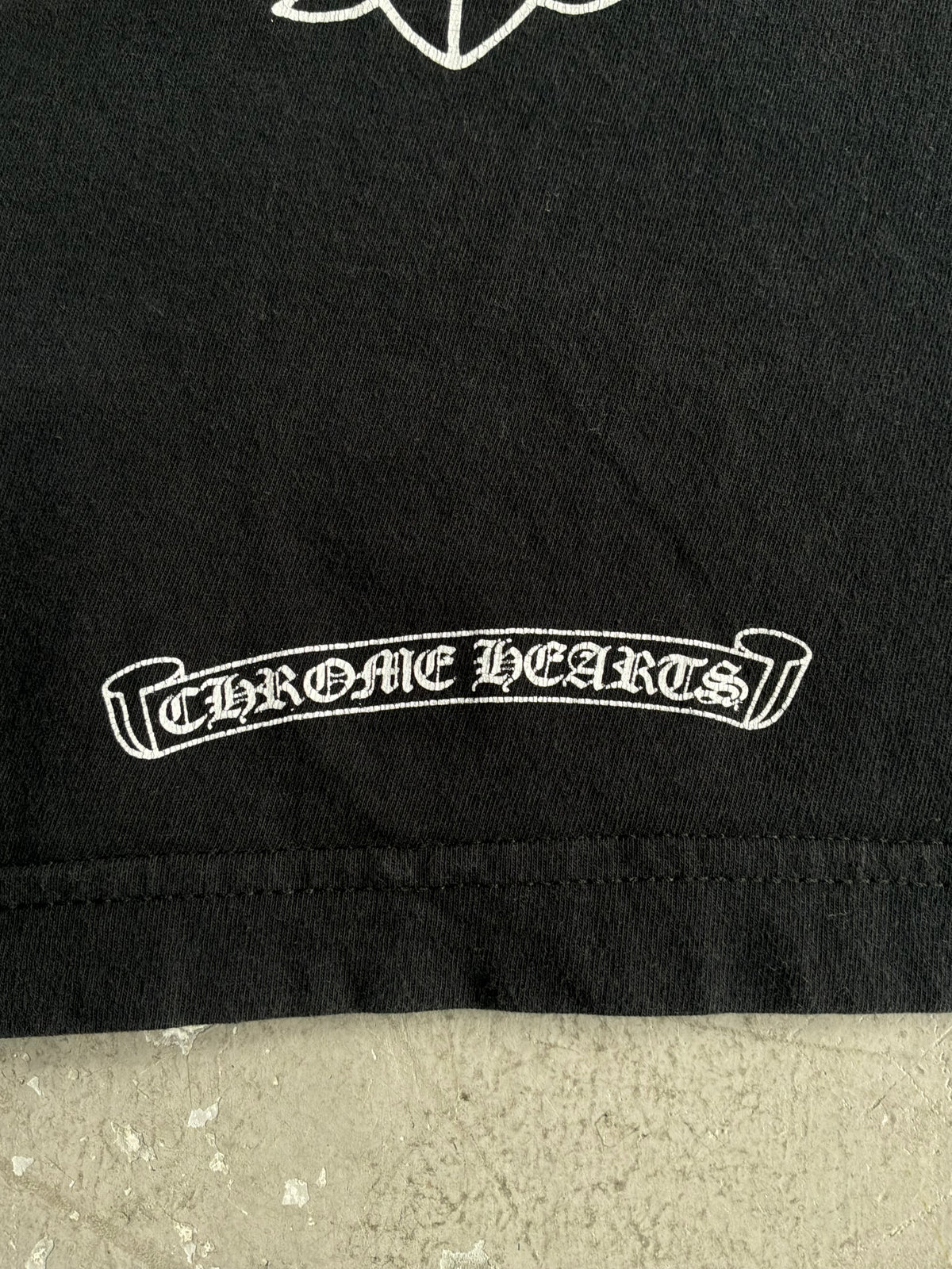 Chrome Hearts Red Horseshoe Cemetery Tee