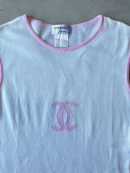 2000’s Chanel Knit CC Tank Top
