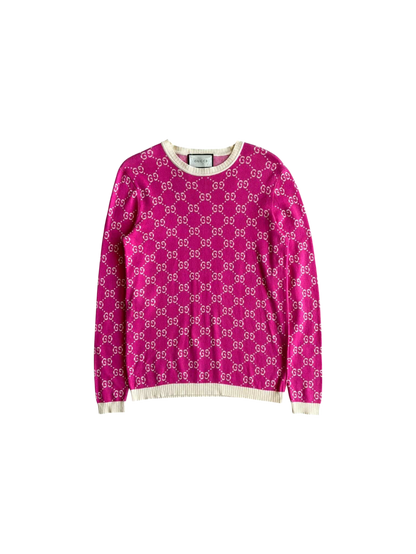 Gucci Monogram Pink Crewneck