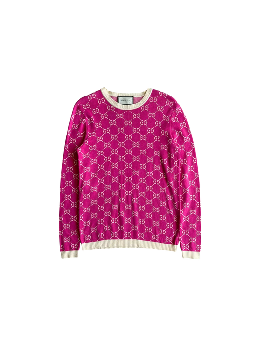 Gucci Monogram Pink Crewneck