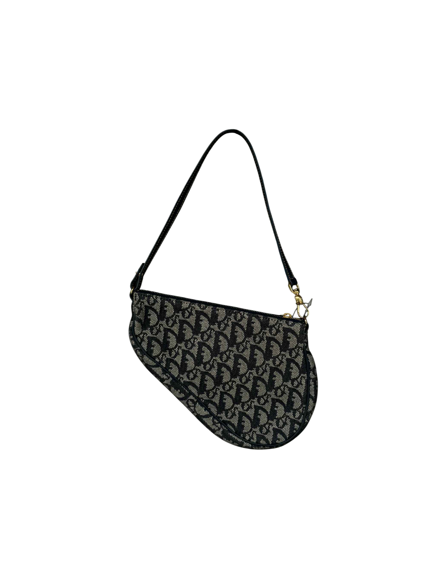 Vintage Dior Oblique Canvas Saddle Bag