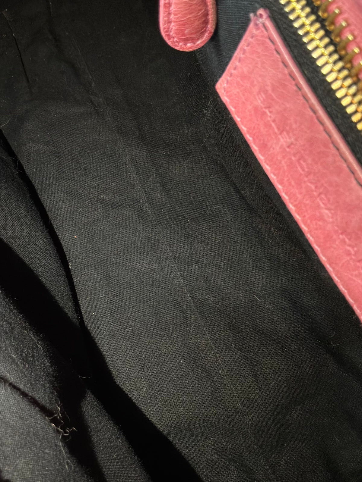 Balenciaga Classic City Pink on Gold Giant 21 Lambskin Bag