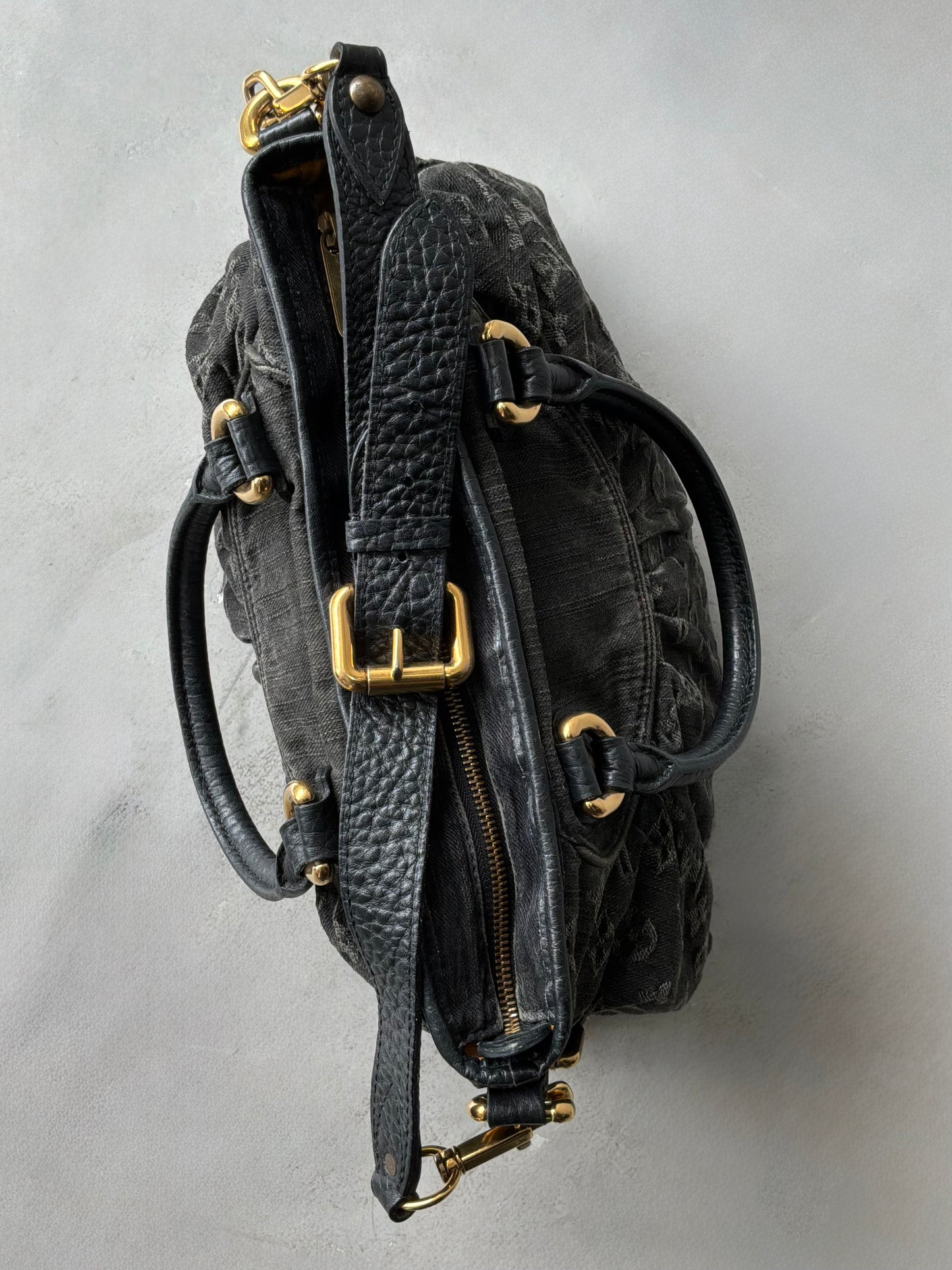 Louis Vuitton Neo Cabby MM Monogram Denim Handbag