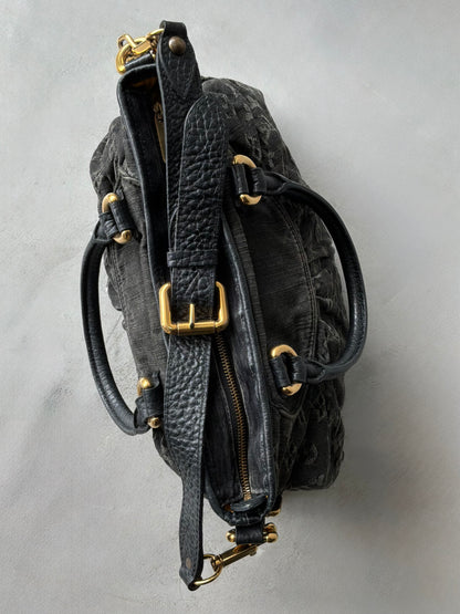 Louis Vuitton Neo Cabby MM Monogram Denim Handbag