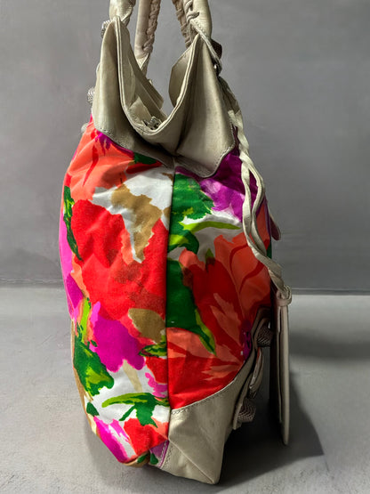 Balenciaga Mid Day Floral Giant 21 Lambskin Bag