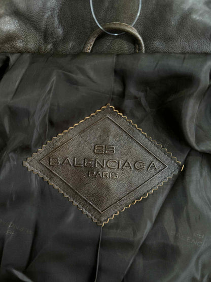 Balenciaga Leather Brown Jacket