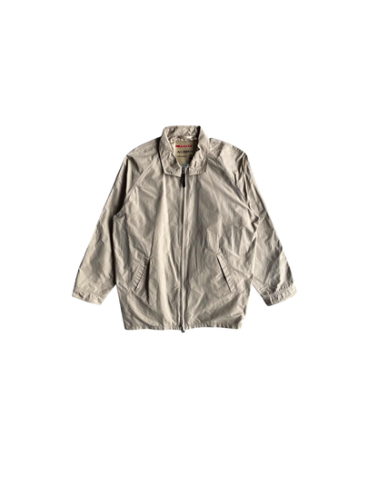 Prada Vintage Brown Tab Harrington Jacket